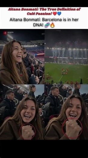 Aitana Bonmatí: The True Definition of Culé Passion! ❤️💙 #AitanaBonmati #FCBarcelona #Barca #Culers