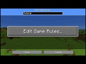 Minecraft - How To Edit Game Rules (Menu)