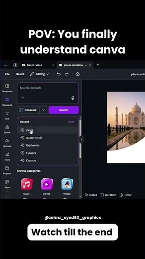 Amazing Canva Animation Tutorial 🤯 | Easy Motion Design in Canva | YouTube Shorts