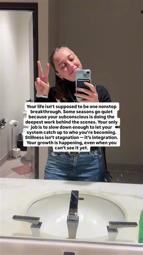 You’re not falling behind, your system is recalibrating 🫶🏼 Some seasons aren’t about pushing