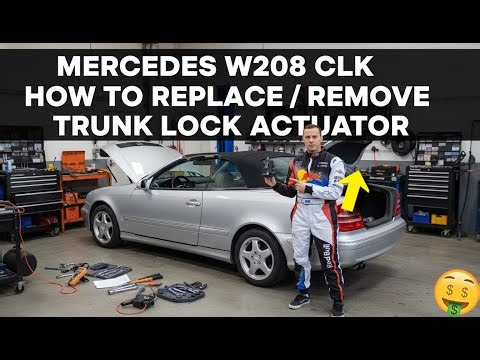 Mercedes W208 CLK How To Replace Remove Trunk Lock Actuator | CLK320 CLK430 CLK200 CLK230 CLK55