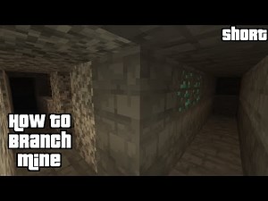How To Branch Mine (Strip Mine) Minecraft 1.16.5 #Shorts