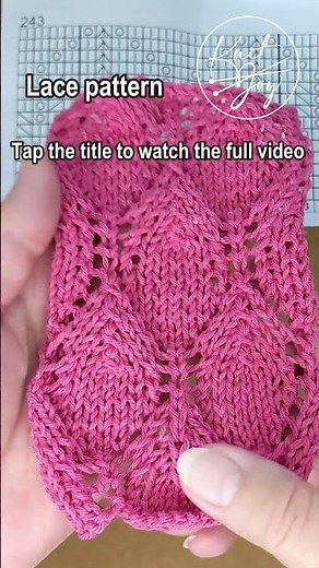 Lace Knitting Pattern #LaceKnitting #243