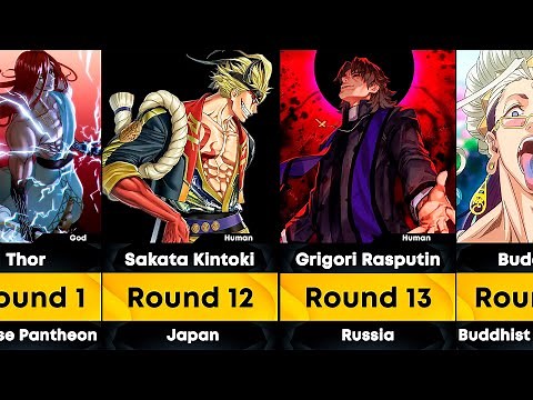 All 26 Gods & Human Fighters in Record of Ragnarok