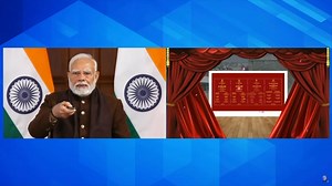 Visuals of Inauguration of New #Jammu Railway Division and expansion of #JammuandKashmir Rail Infrastructure by PM Sh Narendra Modi through video conferencing at #Jammu Railway Station. | Dr Jitendra Singh