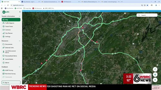 Pelham police vehicle involved in accident. wbrc.com | WBRC 6 News