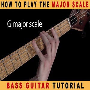 In this beginner bass guitar tutorial made by the Youtube channel MusicCollegeTV, you are going to learn how to play one of the most commonly used musical scales, the major scale. It’s a diatonic scale which means this scale is made up of seven notes. The sequence of intervals between the notes of a major scale is: whole, whole, half, whole, whole, whole, half -> Whole stands for a WHOLE TONE and Half stands for a SEMITONE. The simplest major scale to write is C major, the only major scale to no