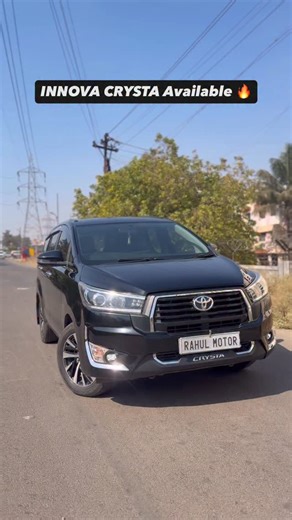 RAHUL MOTORS on Instagram: "Innova Crysta available 💫 ‼️Watch full tee for details & price 💸 📍Rahul Motors, Pune #reels #usedcars #crysta #innova #fortuner #secondhandcars #pune #nagar #ahmednagar #beed #blackcars #endeavour #suv #instadaily #viral #viralcars #2026 #rahulmotors"