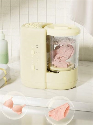 Portable Washing Machine, Compact Travel Portable Washer,Mini Washer Deep Cleaning Of Underwear, Baby Clothes And Sock, Best For Apartment,Dormitories | SHEIN
