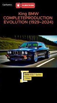 95 Years of BMW Evolution in 1 minute - 1929-2024 #bmwevolution #bmwshorts