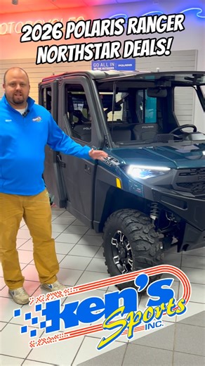 Take a look at our selection of Polaris Ranger Northstar models! As Mitch said, we have every color in both single row and crew cab machines. Don’t forget to check out the monthly promotions on select 2026 Polaris Ranger Northstar models - Deals end 1/31/2026! #polaris #rangernorthstar #polarisoffroad #kenssports #dealership | Ken's Sports Inc.