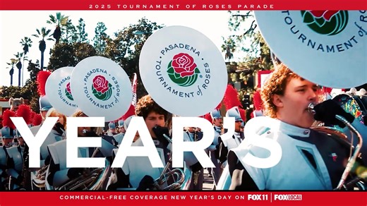 ROSE PARADE 2025🌹: The iconic Rose Parade is set to ring in the New Year, and FOX 11 will bring you live coverage starting at 8 a.m. on New Year’s Day. Stream for free on the FOX LOCAL app. MORE ⬇️ | FOX 11 Los Angeles