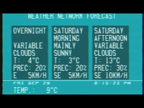 The Weather Network Grande Prairie AB WeatherSTAR 3000 Local Forecast September 29 2023 (2)