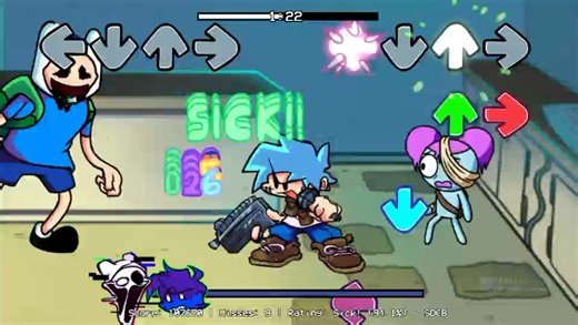 FNF错误化模组：第一周《探险时光》（《Adventure Time》）第一首曲目——Corrupted Hero （腐化的英雄）