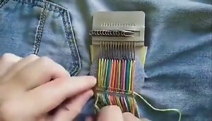 Knit Patch Loom Kit – Patch Maker Mending Loom 2.0, 2026 Newly Upgraded Mini Knit Loom Knitting Kit for Beginners, Repair Worn Spots & Holes, DIY Knit Patch Mending Kit for Clothes & Socks (Set 1)