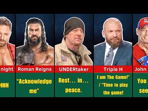 WWE Wrestlers Famous Catchphrases 🎤 (You’ll Never Forget These!)
