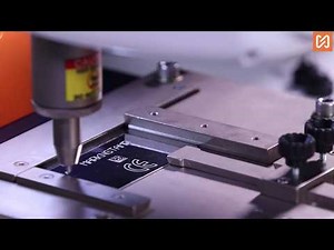 Marking on Plate with MNS-TC machine | MarknStamp| Manufacturer of dot peen marking machines