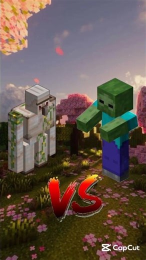 Minecraft Iron Golem Vs All Mobs In Minecraft #minecraft #shorts