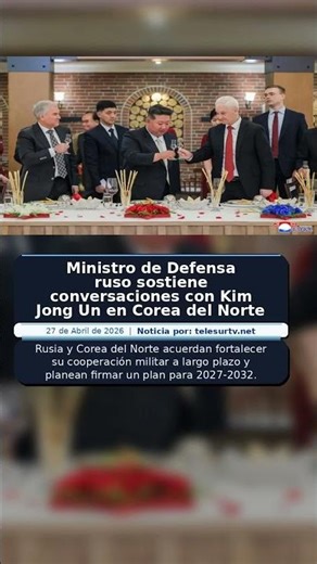 Ministro de Defensa ruso sostiene conversaciones con Kim Jong Un en Corea del Norte