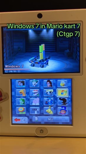 Windows 7 in Mario kart 7 (ctgp 7) #mariokart7 #ctgp7 #windows7 | Mario Kart