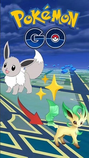 I am caught a shiny ✨ eevee and evolved Leafeon!!