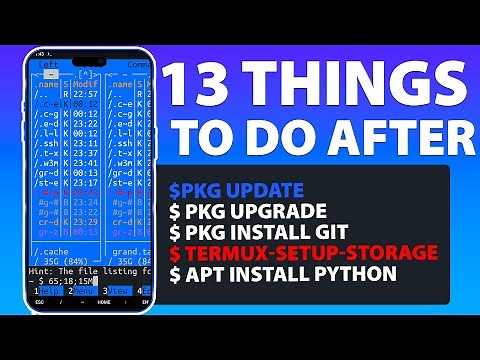 13 Things to Do After Installing Termux 🔥