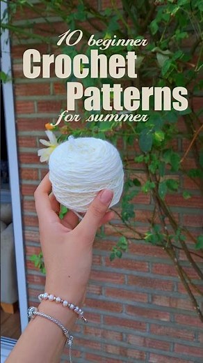 10 Beginner Summer Crochet Projects...🌷 #crochet #crochetutorial #fyp