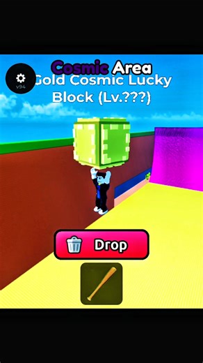 Claim Gold Cosmic Block in Roblox 🤩 #escapetsunamiforbrainrots #roblox #shorts