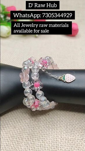 DIY Memory Wire Bracelet for Kids | Easy Handmade Jewelry Tutorial #shorts #jewelryrawmaterials