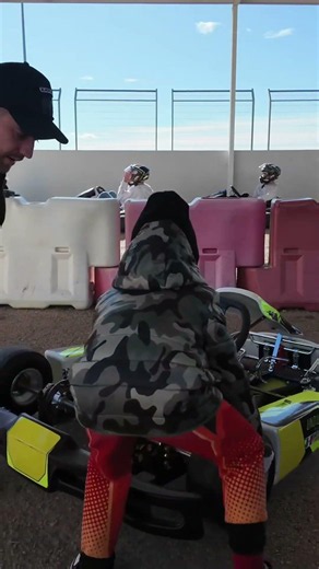 Dani, the little racer, conquers the Go-Kart track! #shorts
