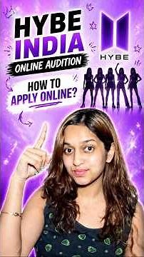 How to Apply for HYBE India Online Audition (Step-by-Step) #hybeaudition #kpopindia