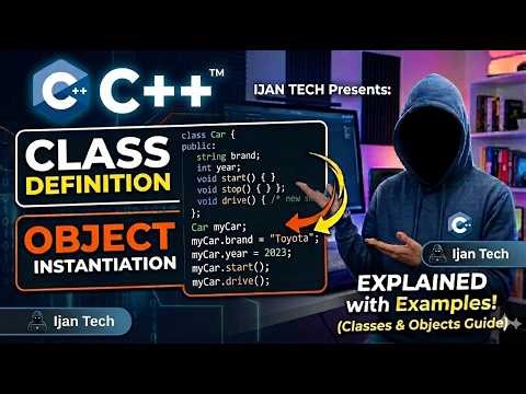 “OOP in C++ Lecture 1 | Class and Object with Real-Life Example + Code”