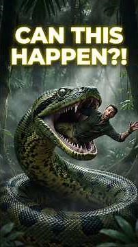 Can an Anaconda Swallow a Human? 😱🐍 । #facts #wildlife