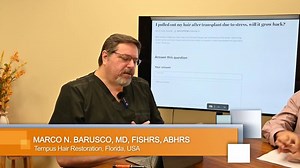 Pulling hair out after a hair transplant