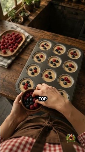 Quick & Easy Berry-Banana Muffin #cooking
