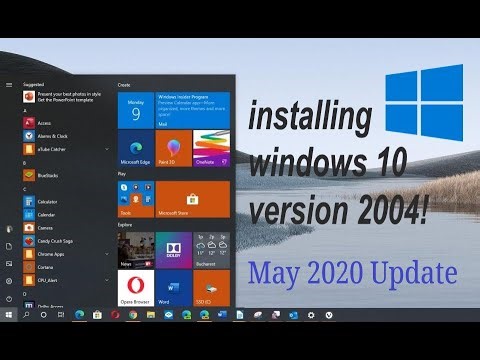 Installing Windows 10 version 2004!