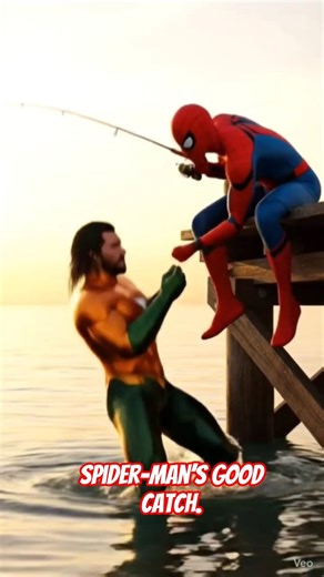 Spider-Man's Wild Day: From Fishing to a Nightmare! #shorts