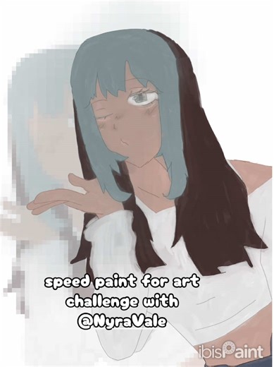 art challenge with @Nyra Vale !!! i will soon publish the one i got too!!! #art #comissionsopen #fanart #artcollab #speedpaint