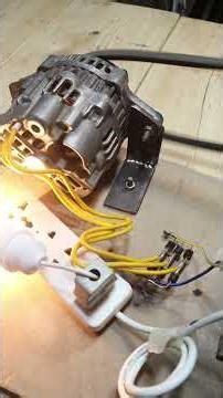 FREE ENERGY Generator 10KW from Scrap Motors & Alternator! Works!