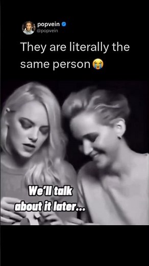 Emma Stone and Jennifer Lawrence are literally the same person 😭