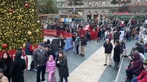 Hundreds Mark the Start of Hanukkah with SF Union Square Menorah Lighting