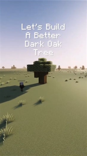 Let's Build A Better Dark Oak Tree In 30 Seconds :3. #minecraft #tips #builds #building