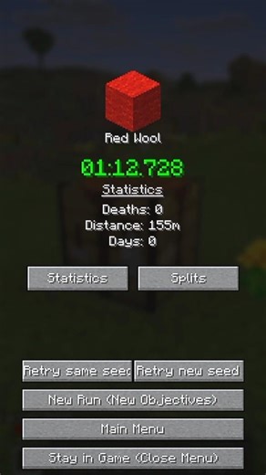 Speedrun Random Item Part 7 #shorts #minecraft