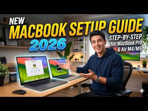 New MacBook Setup Guide 2026 | Step-by-Step for MacBook Pro & Air M4/M5