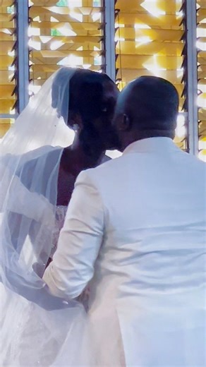 8K views · 122 reactions | #NKONKONSALIVE: Love sealed with a kiss as Pascal Mensah finally kiss his bride, Nikita Sena Lither, at their wedding ceremony at Christ the King Catholic Church in Accra. | Nkonkonsa | Facebook