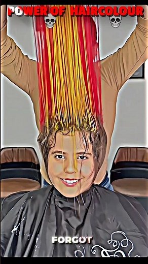 power of the haircolour 🔴🔵🟠
