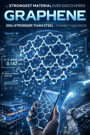 Graphene: The One-Atom Material Stronger Than Steel #Graphene #Nanotechnology #Science #Revolution