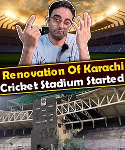 1M views · 30K reactions | The renovation work at National Bank Stadium has started for Champions Trophy 2025.....! . . . #karachicricketstadium #nationalcricketstadium #stadiums #ChampionsTrophy2025 #PCB #worldcup #PCBChairman #PCB #mohsinnaqvi #PakVsIndia #PAKvIND #ChampionsTrophy2025 #mohsinnaqvi #PCB #PAKvIND #PakVsIndia #pakistancricketteam #cricketfans #cricketfans #cricket #cricketfever | Apex Sports | Facebook