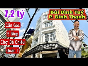 VỊ TRÍ ĐẸP CĂN GÓC 2 MẶT HẺM XE HƠI CẠNH. 5 TẦNG KIÊN CỐ CHO GIA ĐÌNH .ĐƯỜNG BÙI ĐÌNH TUÝ BÌNH THẠNH