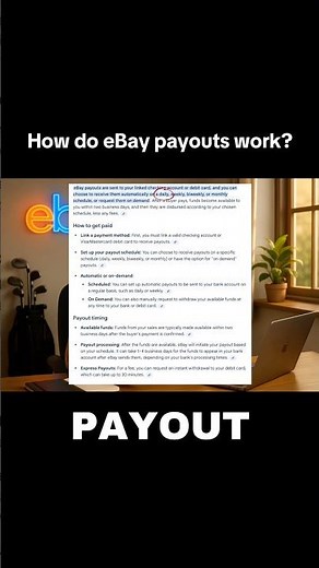 eBay payouts explained